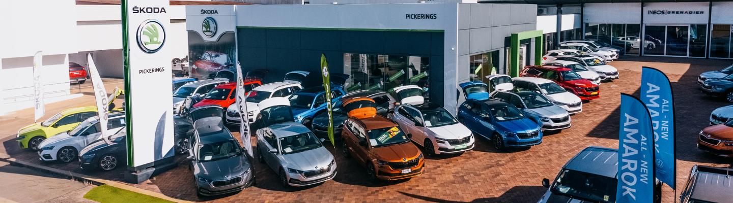 Pickerings Auto Group Skoda New Car hero image