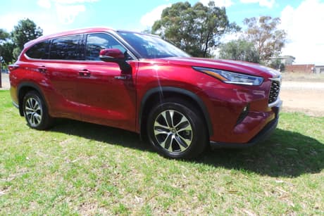 Red 2022 Toyota Kluger Wagon Gxl Hybrid Awd