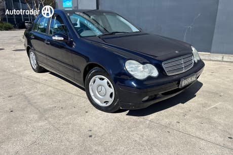 Blue 2003 Mercedes-Benz C180 Coupe Kompressor