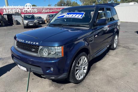 Blue 2010 Land Rover Range Rover Sport SUV TDV6 LUXURY 4X4