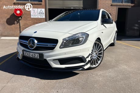 White 2015 Mercedes-Benz A45 Hatch AMG 176 MY15