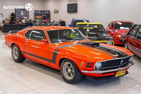 Orange 1970 Ford Mustang Hardtop