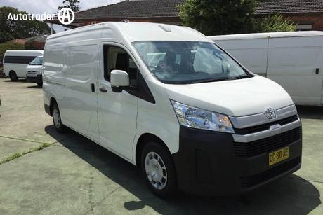 White 2022 Toyota HiAce Van Slwb