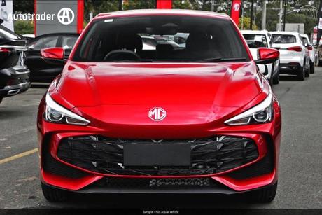 Red 2025 MG MG3 Hatchback Excite Hybrid+