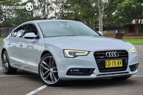 Silver 2013 Audi A5 Hatchback Sportback 3.0 Tdi Quattro