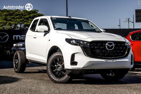 White 2025 Mazda BT-50 Freestyle Cab Chassis Xt (4X4)