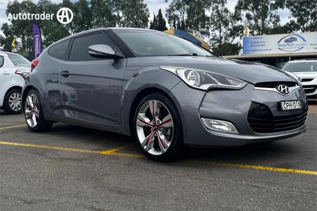 Silver 2013 Hyundai Veloster Coupe