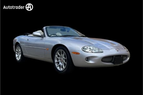 Silver 2000 Jaguar XKR Convertible Sport