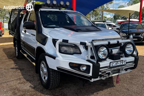 White 2013 Holden Colorado Space Cab Chassis Lx (4X4)