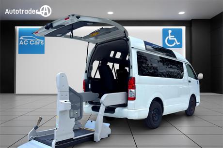 White 2017 Toyota HiAce Commercial DISABILITY VAN, WELCAB, PEOPLE MOVER,