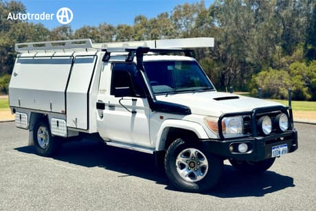 Black 2008 Toyota Landcruiser Cab Chassis Gxl (4X4)