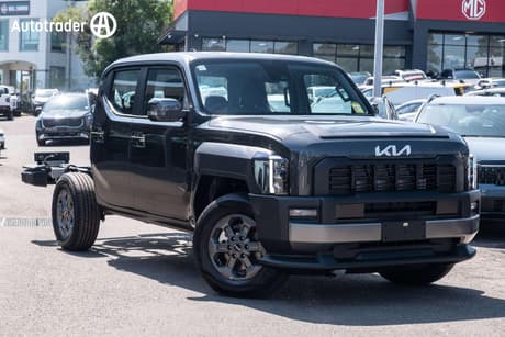 Grey 2025 Kia Tasman Double Cab Chassis Sx (4X4) Black Fender