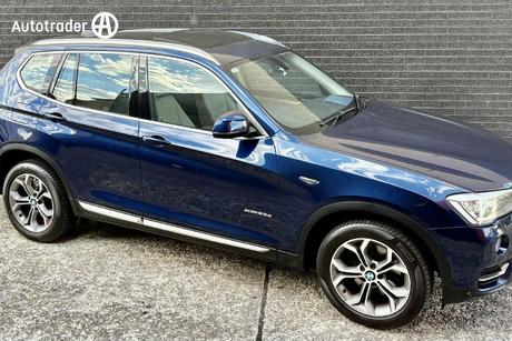 Blue 2014 BMW X3 Wagon Xdrive 20D
