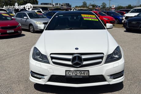 White 2015 Mercedes-Benz C180 Coupe AVANTGARDE W204 MY15