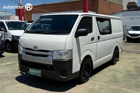 White 2015 Toyota HiAce Van Lwb