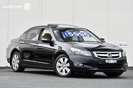 Black 2008 Honda Accord Sedan V6 Luxury