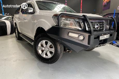 White 2015 Nissan Navara Dual Cab Utility St (4X4)
