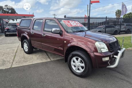 Red 2005 Holden Rodeo Crew Cab Pickup Lt