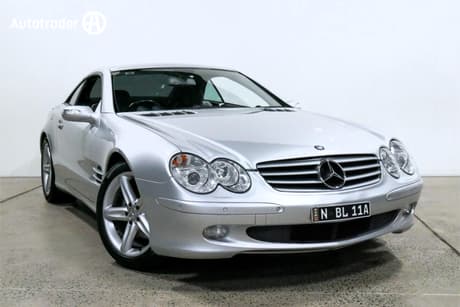 Silver 2005 Mercedes-Benz SL350 Convertible