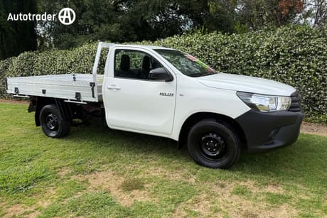 White 2018 Toyota Hilux Cab Chassis Workmate