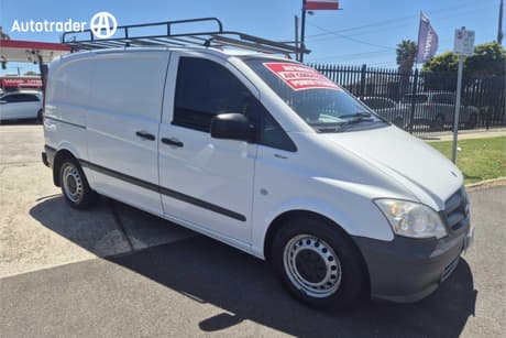 White 2012 Mercedes-Benz Vito Van 113Cdi Swb