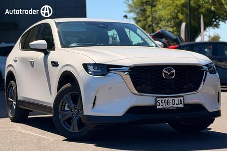 White 2025 Mazda CX-60 Wagon G40E Pure Hybrid