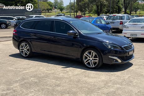 Blue 2015 Peugeot 308 Wagon Touring Allure Blue Hdi