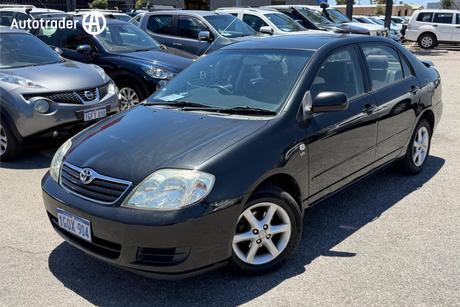 Black 2004 Toyota Corolla Sedan Ascent Sport