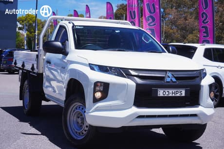 White 2021 Mitsubishi Triton Cab Chassis Glx (4X4)