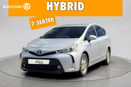 Silver 2015 Toyota Prius V Wagon Hybrid