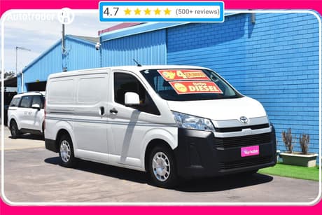 White 2019 Toyota HiAce Van Lwb