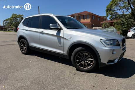 Silver 2012 BMW X3 Wagon Xdrive 20D