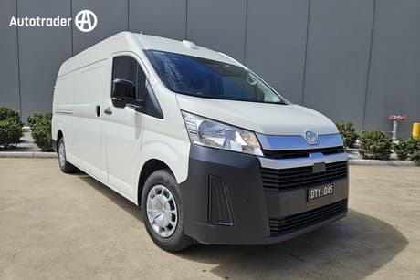White 2025 Toyota HiAce Van Slwb Barn Door