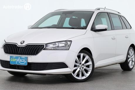 White 2019 Skoda Fabia Wagon 81 Tsi