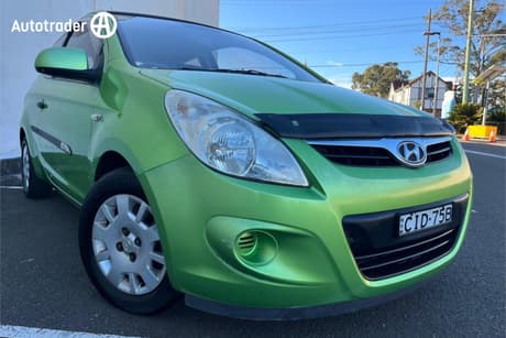 Green 2012 Hyundai I20 Hatchback Active