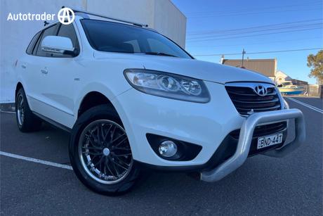 White 2010 Hyundai Santa FE Wagon Highlander Crdi (4X4)
