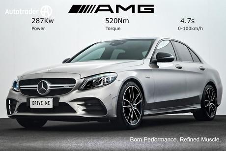 Silver 2020 Mercedes-Benz C43 Sedan