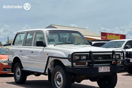 White 1998 Toyota Landcruiser Wagon Gxl (4X4)