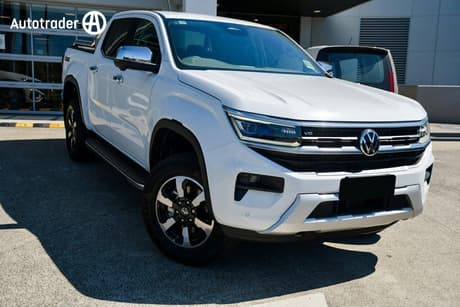 White 2025 Volkswagen Amarok Dual Cab Utility Style Tdi500 4Motion Tray