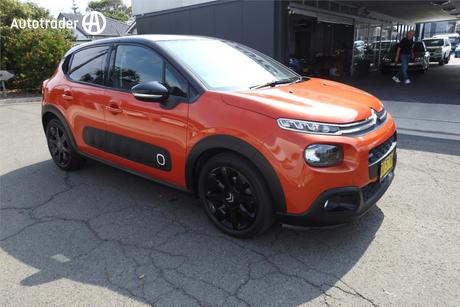 Orange 2017 Citroen C3 Hatchback Shine 1.2 Pure Tech 82