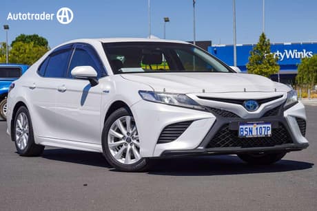 White 2019 Toyota Camry Sedan Ascent Sport (Hybrid)