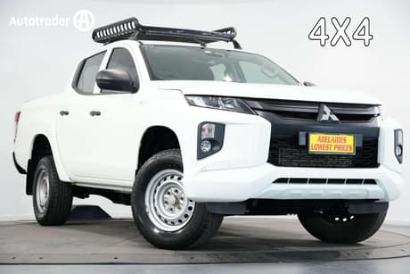 White 2019 Mitsubishi Triton Double Cab Pick Up Glx Adas (4X4)