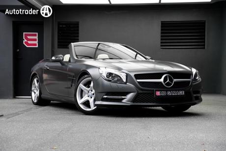 Grey 2013 Mercedes-Benz SL Convertible 350 BE R231