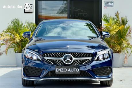 Blue 2017 Mercedes-Benz C300 Coupe