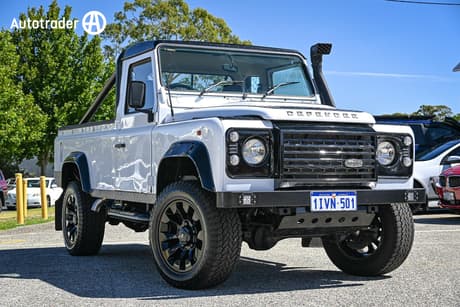 White 1997 Land Rover Defender Wagon (4X4)