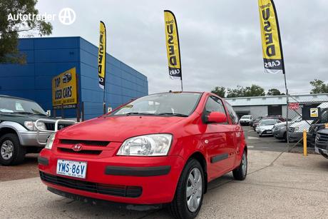 Red 2004 Hyundai Getz Hatchback Gl