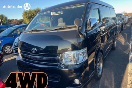 Black 2013 Toyota HiAce Van Dx Long