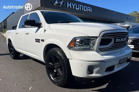 White 2020 RAM 1500 Crew Cab Utility Laramie (4X4) Fd3.9 W/Ramboxes