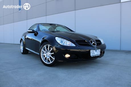 Black 2005 Mercedes-Benz SLK350 Convertible