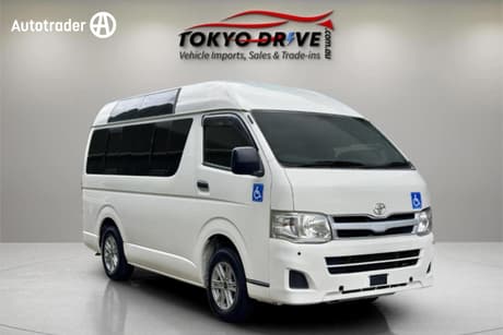 White 2012 Toyota HiAce Van Welcab